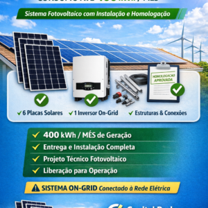 Usina Solar 400 kwh – Economia Residencial | Sob Medida