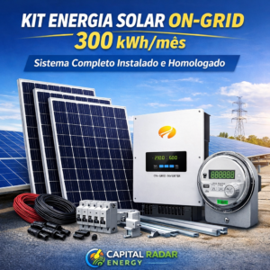Usina Solar 300 kwh – Para sua Casa | Projeto Sob Medida